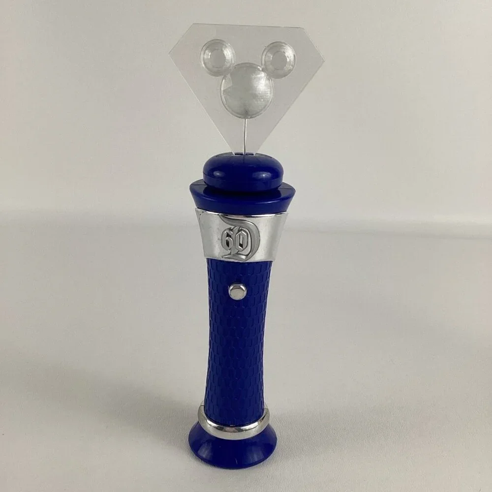 Disney Parks Mickey Mouse Light Up Spinner Wand 60th Anniversary Toy Souvenir